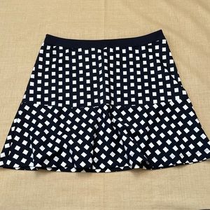 Michael MK Dark Navy & White Polka Square ‘Dot’ Mini Skirt